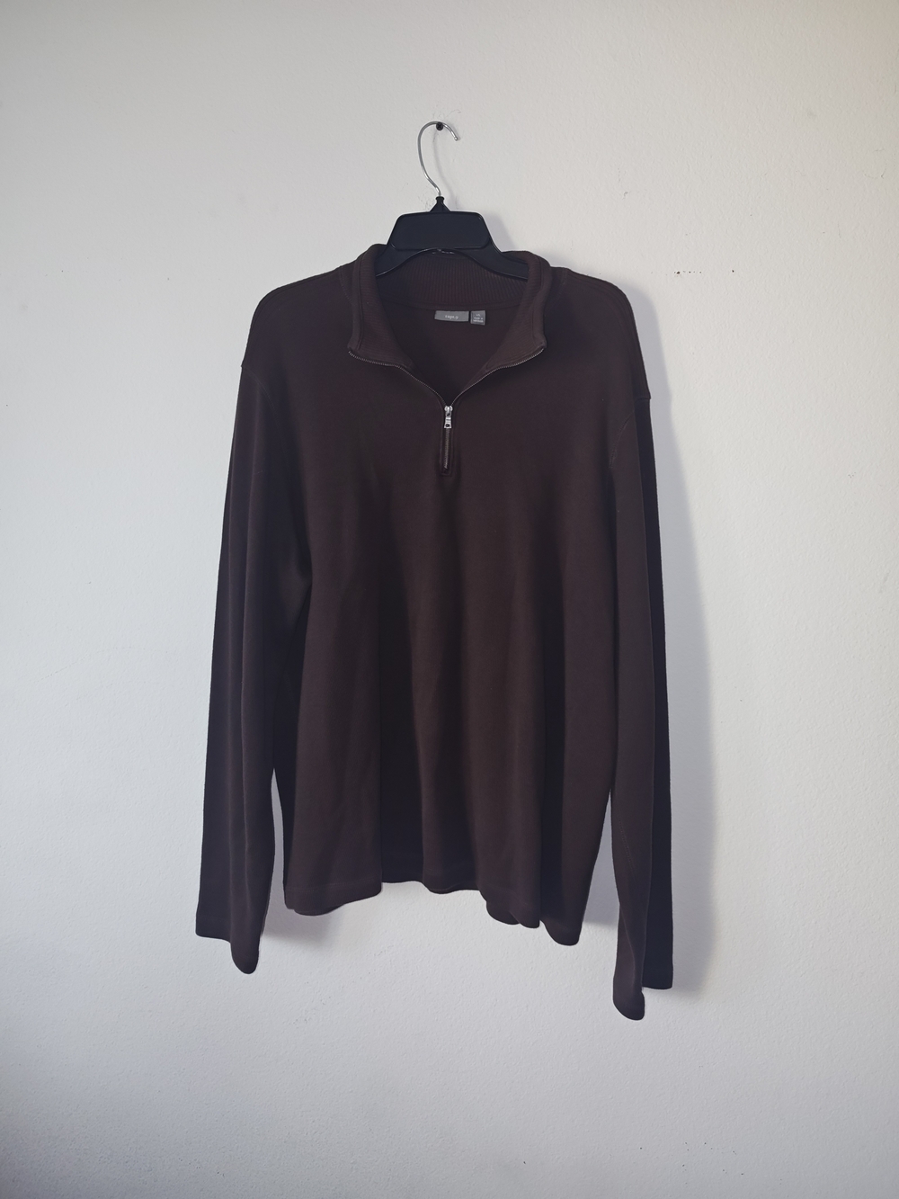 Apt. 9 Men's Brown Quarter-Zip Sweater